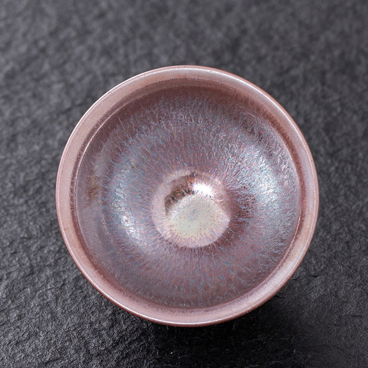 Tazza da tè Kung Fu in porcellana cinese Jianzhan con pietre Buddha Stones
