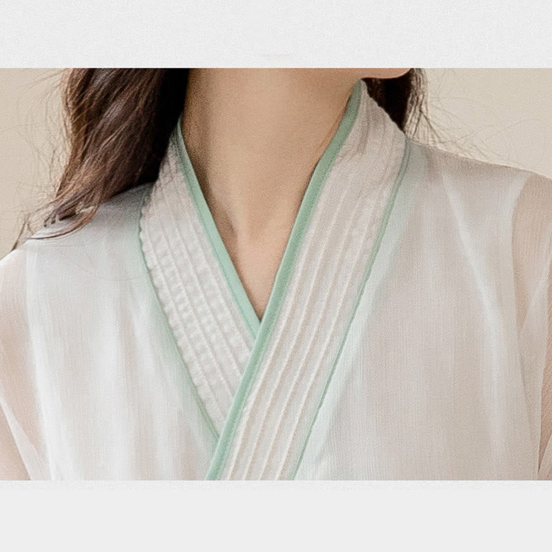 Buddha Stones Retro Preghiera Zen Meditazione Spirituale Pratica Chiffon Abbigliamento Donna Set - image 8