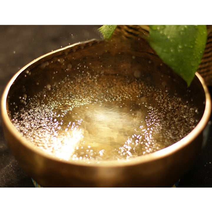 Buddha Stones Tibetan Sound Bowl Artigianale per Guarigione e Meditazione Set di Campane Tibetane per Canto ad Energia Positiva