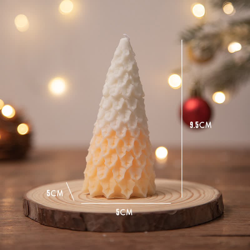 Candela profumata in cera di soia per albero di Natale, regalo per familiari e amici