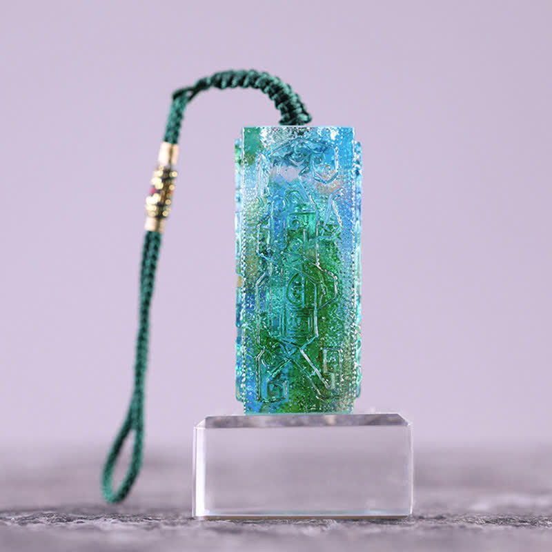 Buddha Stones Feng Shui Cristallo Liuli fatto a mano Pezzo d'arte Decorazione per la casa e l'ufficio - image 6