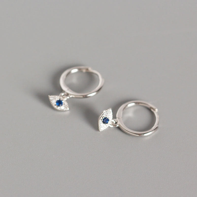 Orecchini a perno con protezione contro il malocchio in argento sterling 925 Buddha Stones