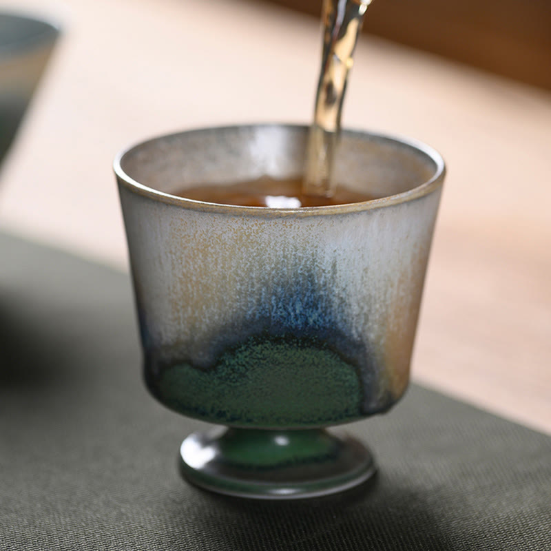 Buddha Stones Fornace d'epoca Forno di trasmutazione Tazza da tè in porcellana Tazza da tè Kung Fu