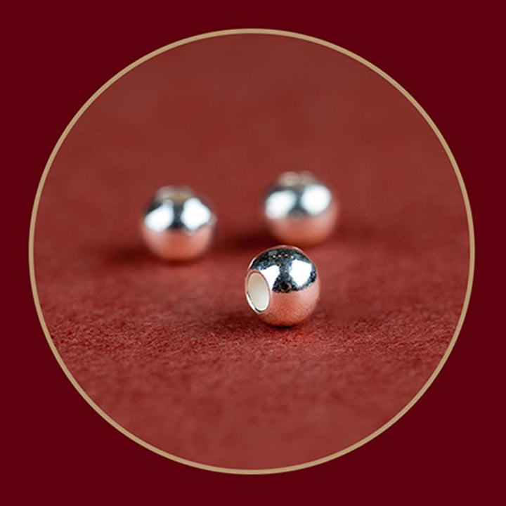 Buddha Stones 925 Sterling Silver Endless Knot Protezione Fortuna Braccialetto Cavigliera Corda Rossa - image 11