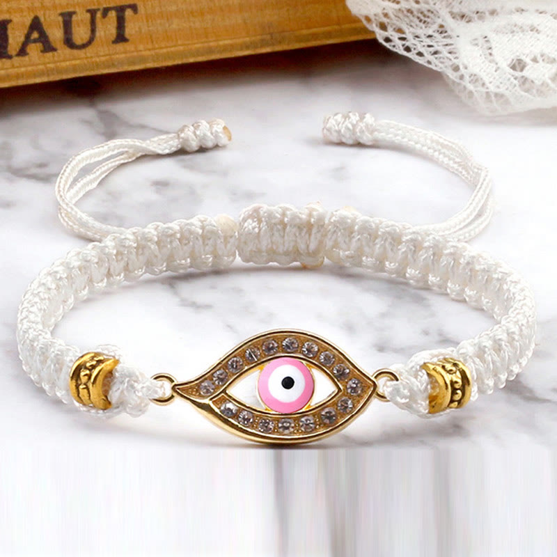 Braccialetto di corda Buddha Stones Evil Eye Keep Away Evil Spirits