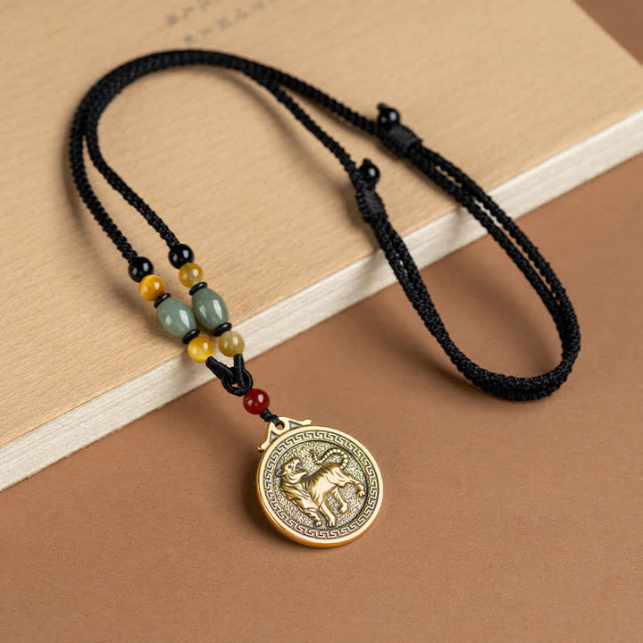 Collana con ciondolo di 12 segni zodiacali cinesi, benedizione, ricchezza e fortuna - Tigre - image 6