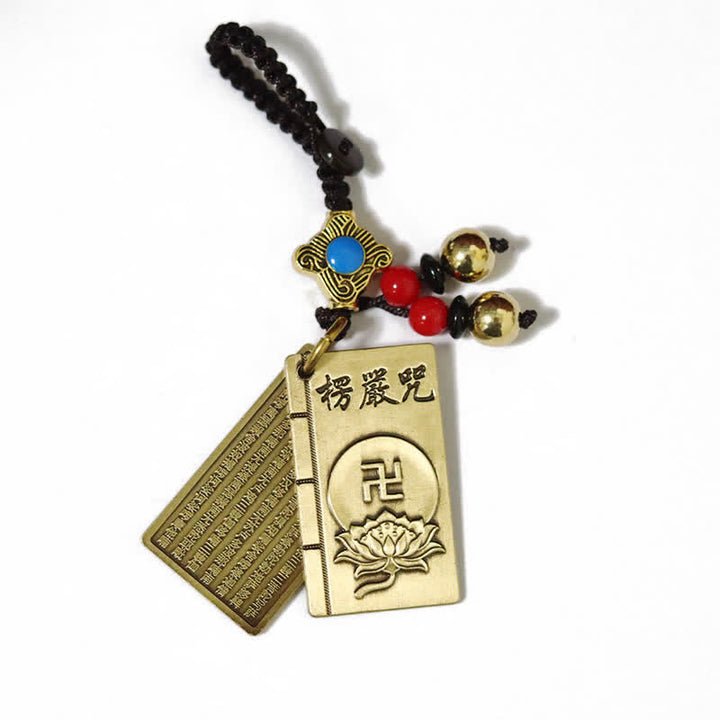 Portachiavi Feng Shui Yin Yang Bagua Wenchang Pen Pagoda Ruota di preghiera