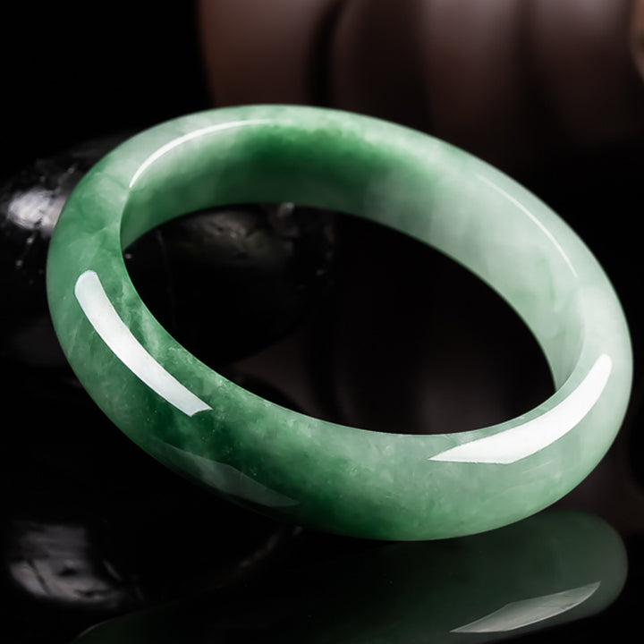 Braccialetto di benedizione della fortuna in giada naturale Buddha Stones