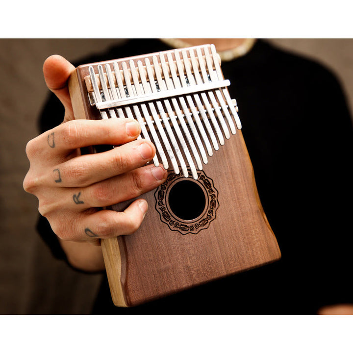 Buddha Stones Kalimba 17 tasti Thumb Piano in mogano Acacia Noce Pianoforte portatile per dita