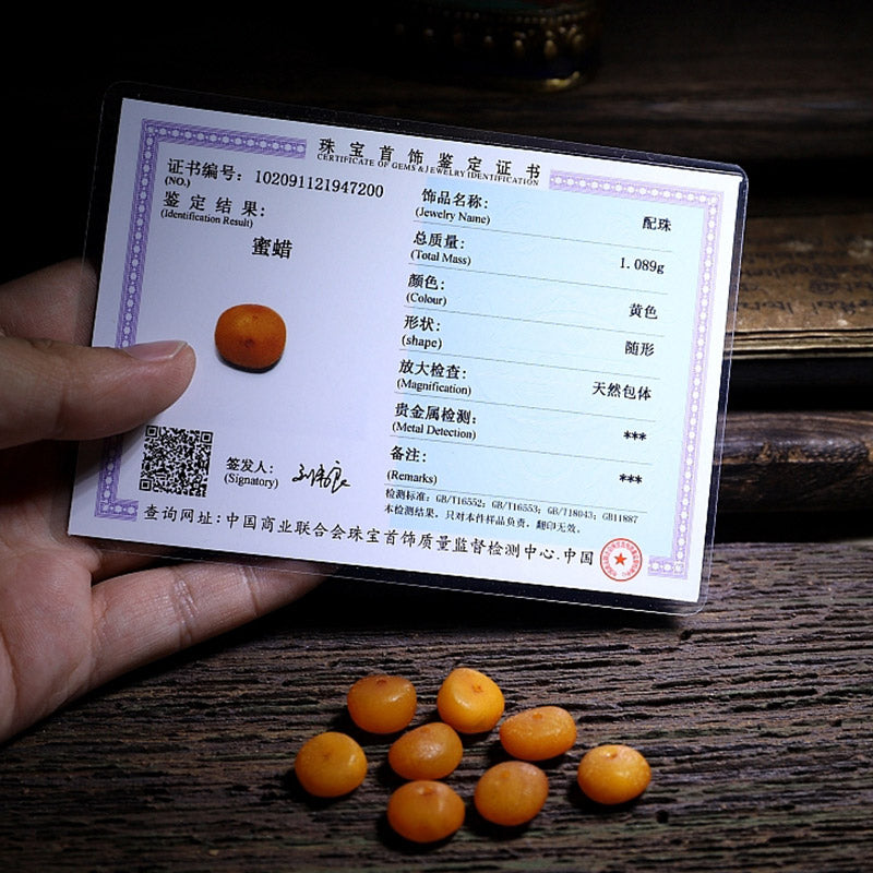 Braccialetto della fortuna in ambra e corno di pecora del Tibet con 108 perle di Mala Buddha Stones