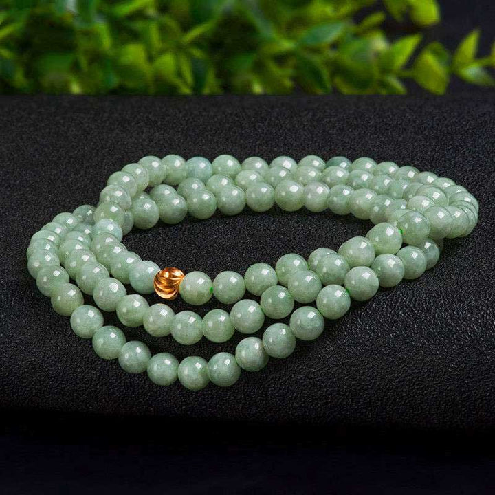 Bracciale Mala della fortuna in giada con 108 perle - image 6