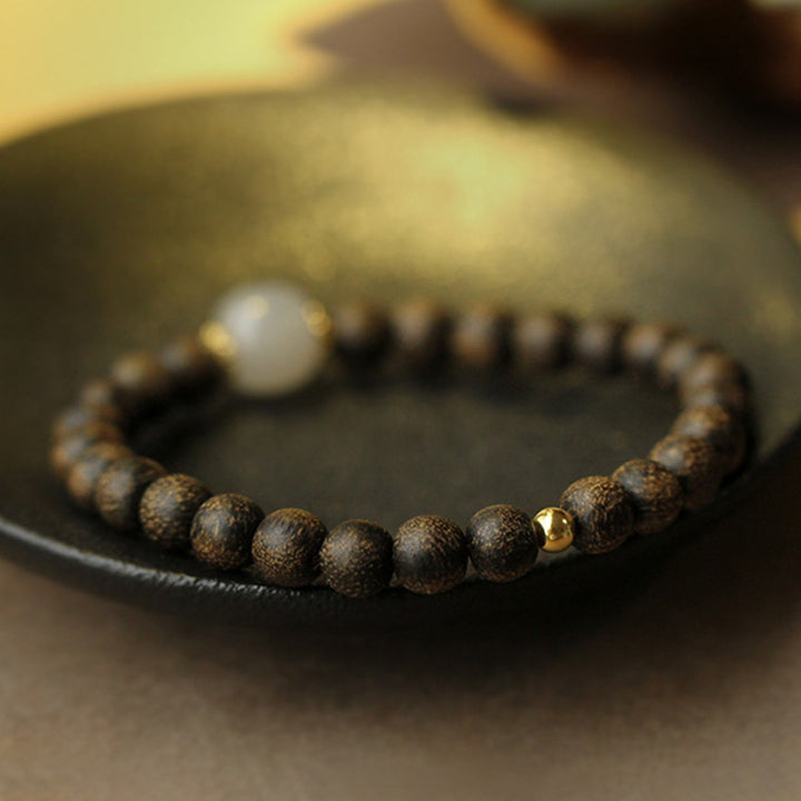 Bracciale Buddha Stones Agarwood Jade Forza Calma
