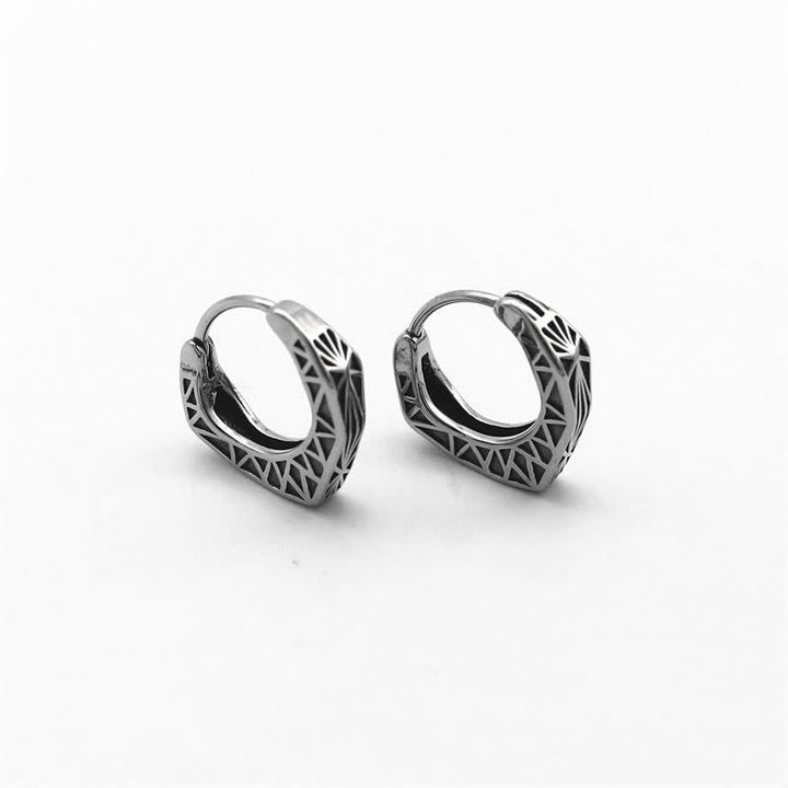 Orecchini Viking Hoop Titanium Steel Balance - image 7