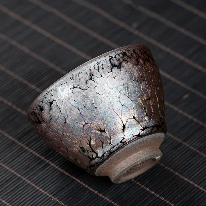 Buddha Stones fatte a mano Fiori di ciliegio Sakura Design Tazza da tè in ceramica cinese Jianzhan Tazza da tè Kung Fu