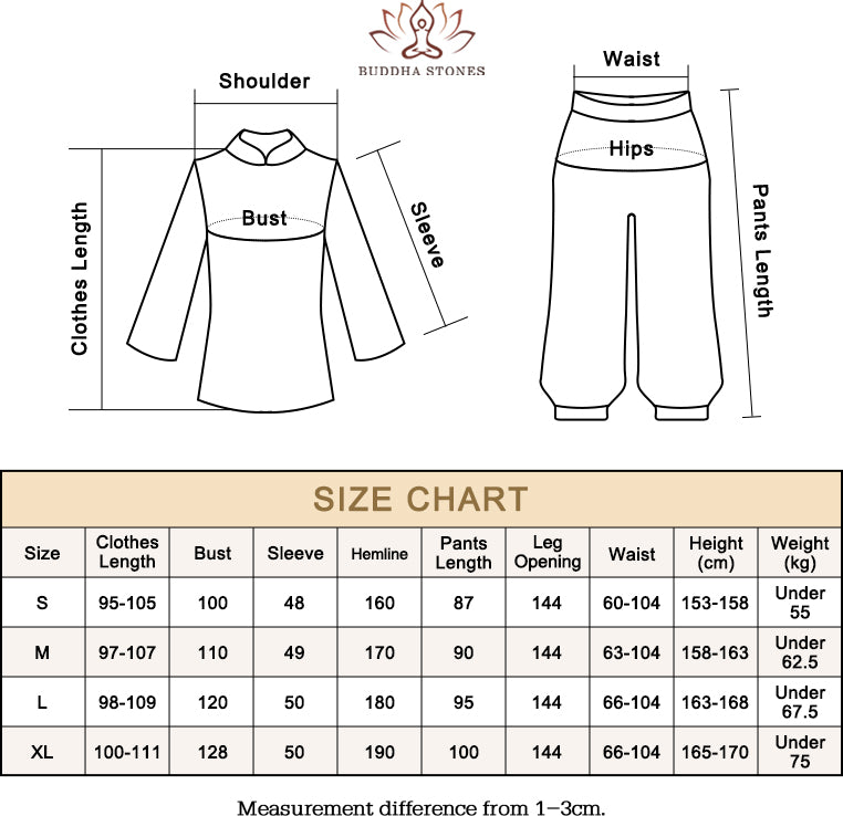 Buddha Stones 3 pezzi Yoga Chiffon Abbigliamento uniforme Meditazione Zen Pratica Set da donna