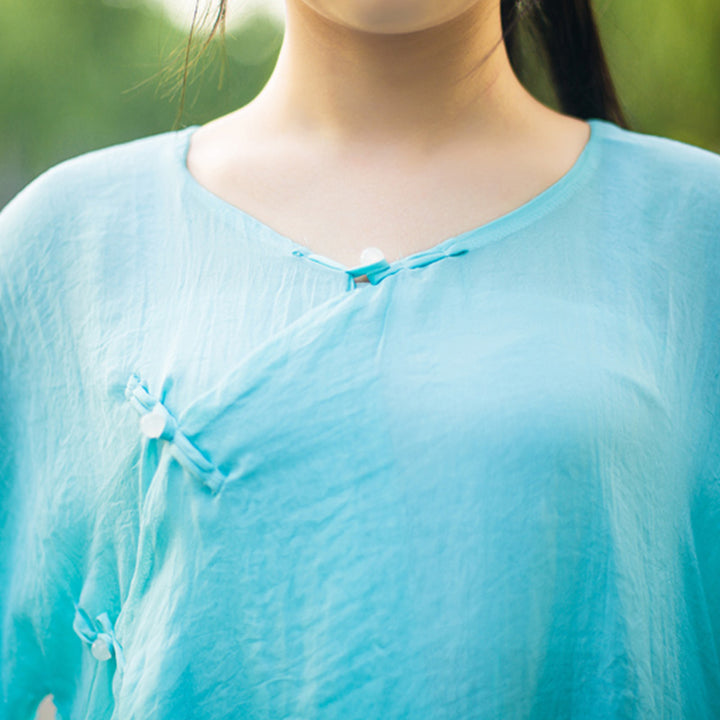 Buddha Stones 3 pezzi Yoga Chiffon Abbigliamento uniforme Meditazione Zen Pratica Set da donna - image 6