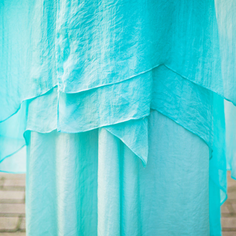 Buddha Stones 3 pezzi Yoga Chiffon Abbigliamento uniforme Meditazione Zen Pratica Set da donna - image 9