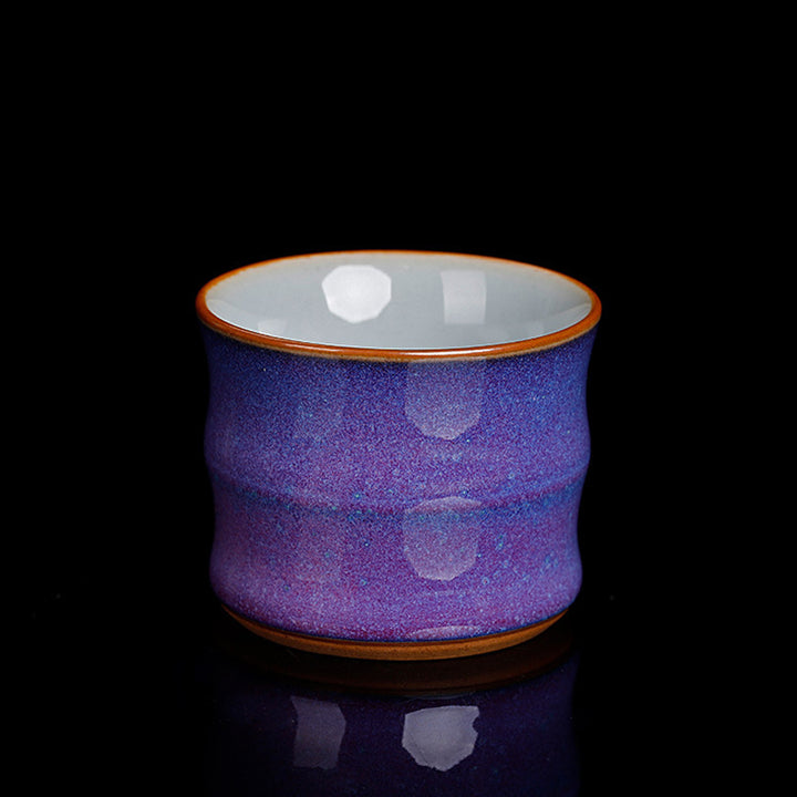 Buddha Stones Kiln Change Ceramica Bambù Design Tazza da tè Kung Fu Tazza da tè