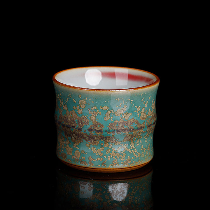 Buddha Stones Kiln Change Ceramica Bambù Design Tazza da tè Kung Fu Tazza da tè