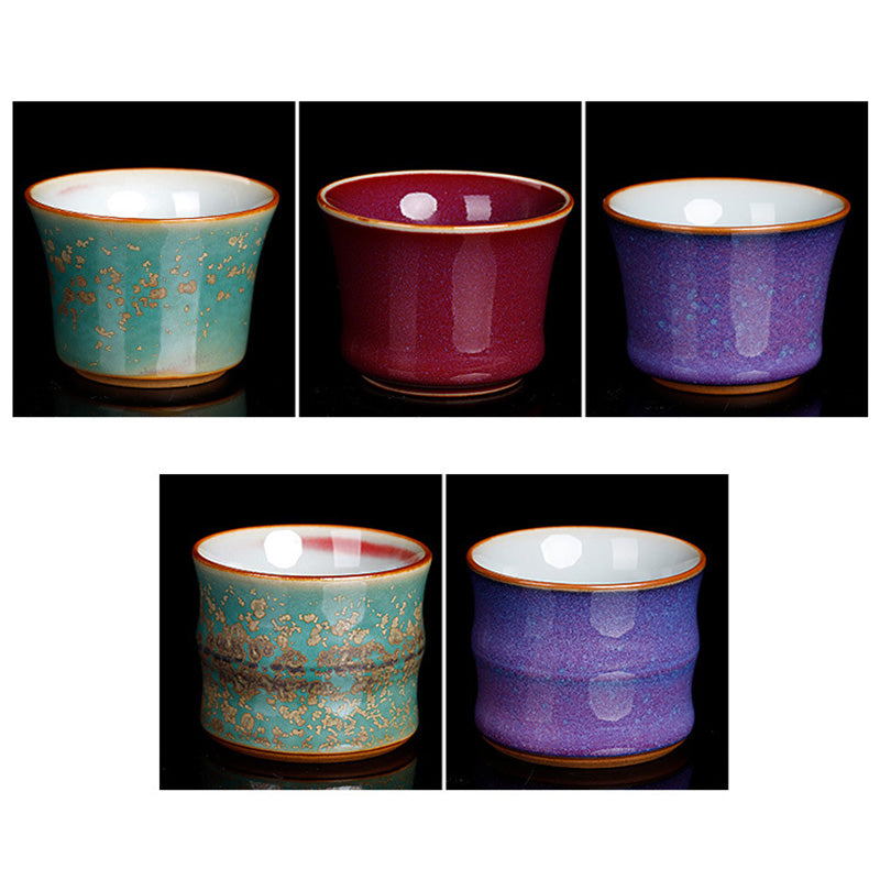 Buddha Stones Kiln Change Ceramica Bambù Design Tazza da tè Kung Fu Tazza da tè