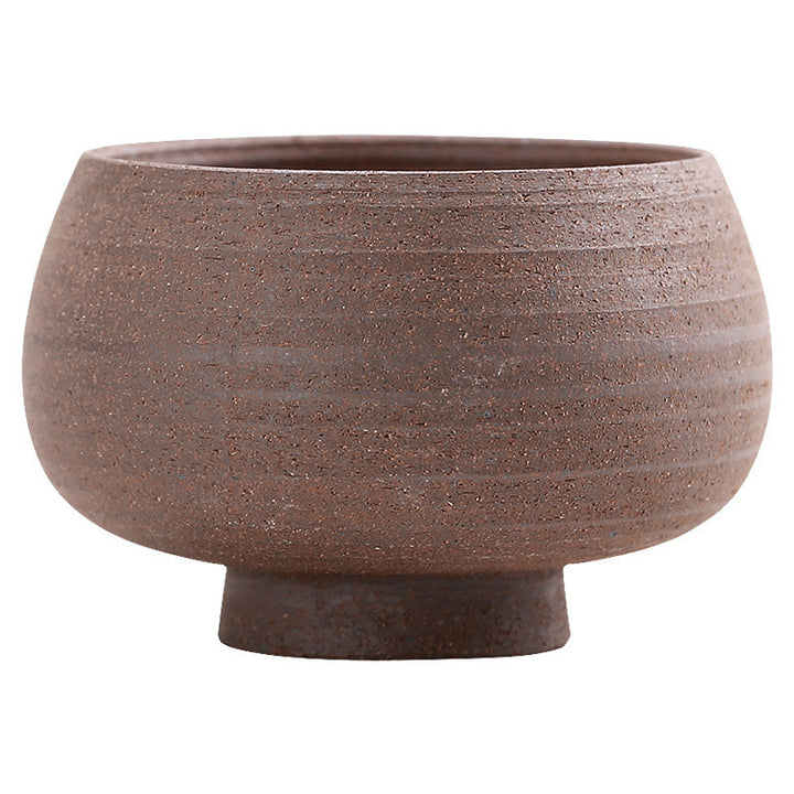 Tazza da tè in ceramica marrone retrò artigianale Buddha Stones Kung Fu Tea Cup