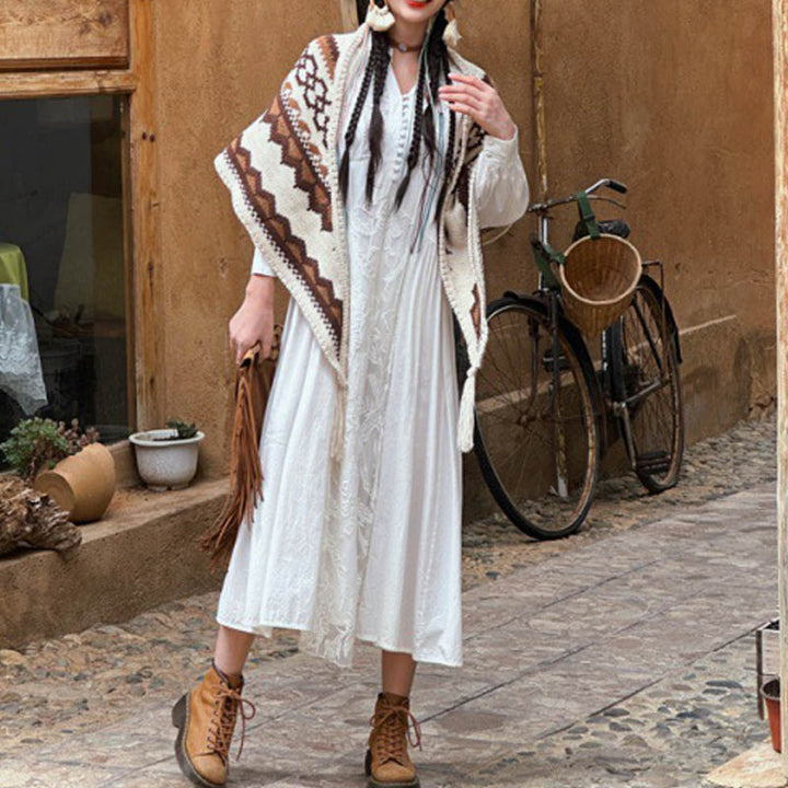 Buddha Stones marroni beige tibetane, in stile invernale, comodo da viaggio - image 9