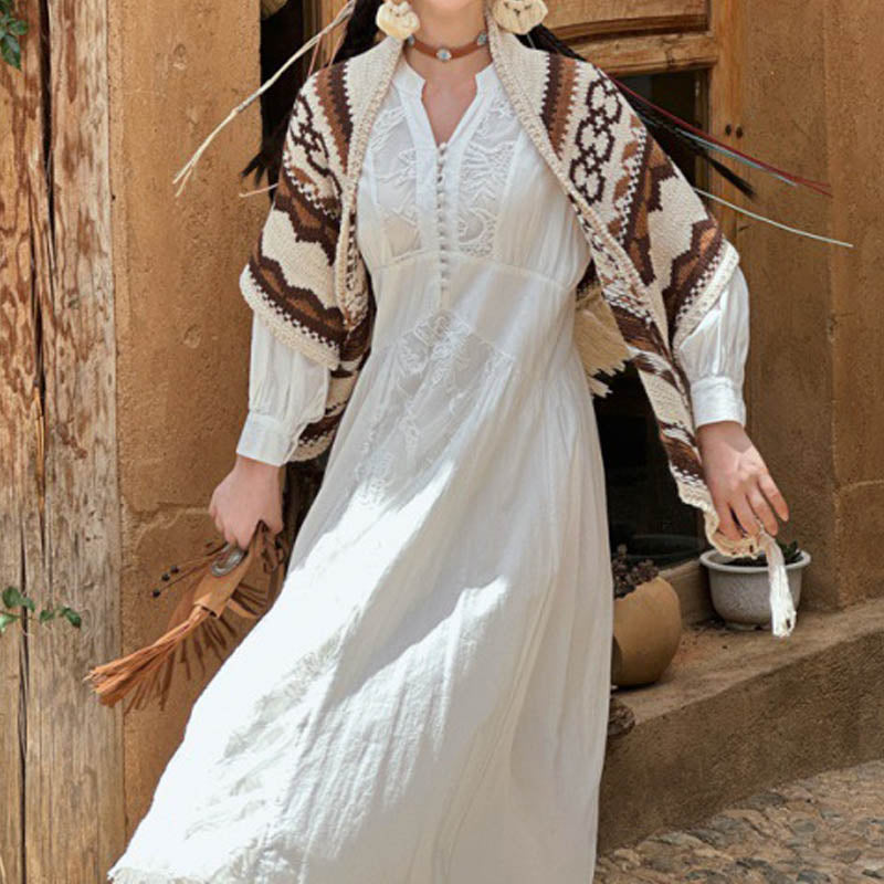 Buddha Stones marroni beige tibetane, in stile invernale, comodo da viaggio - image 1