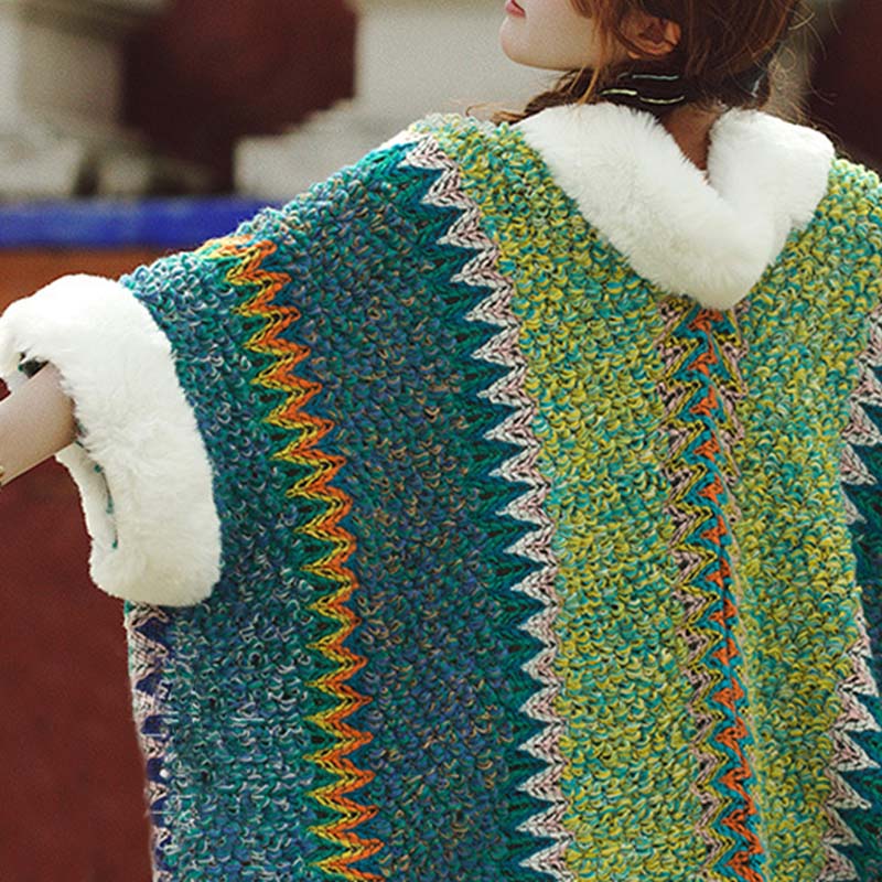 Scialle a righe multicolore tibetano con Buddha Stones , sciarpa da viaggio invernale e accogliente - image 23