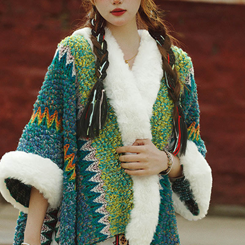 Scialle a righe multicolore tibetano con Buddha Stones , sciarpa da viaggio invernale e accogliente - image 21