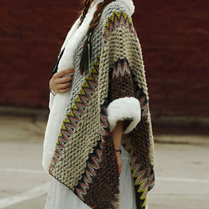 Scialle a righe multicolore tibetano con Buddha Stones , sciarpa da viaggio invernale e accogliente
