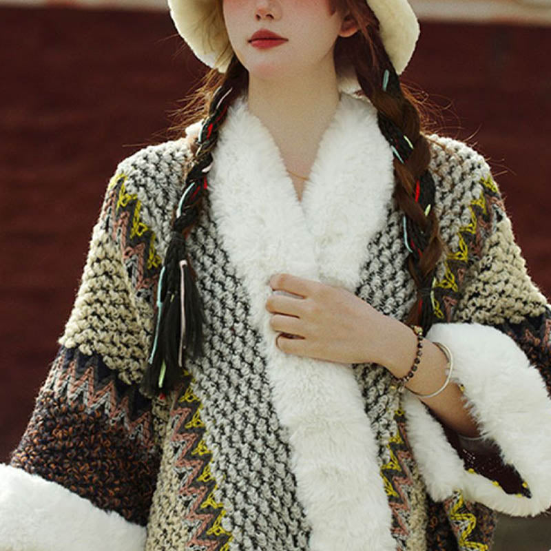 Scialle a righe multicolore tibetano con Buddha Stones , sciarpa da viaggio invernale e accogliente - image 3