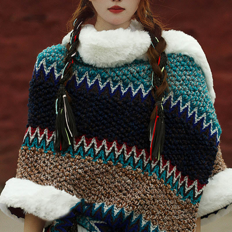 Scialle a righe multicolore tibetano con Buddha Stones , sciarpa da viaggio invernale e accogliente - image 27