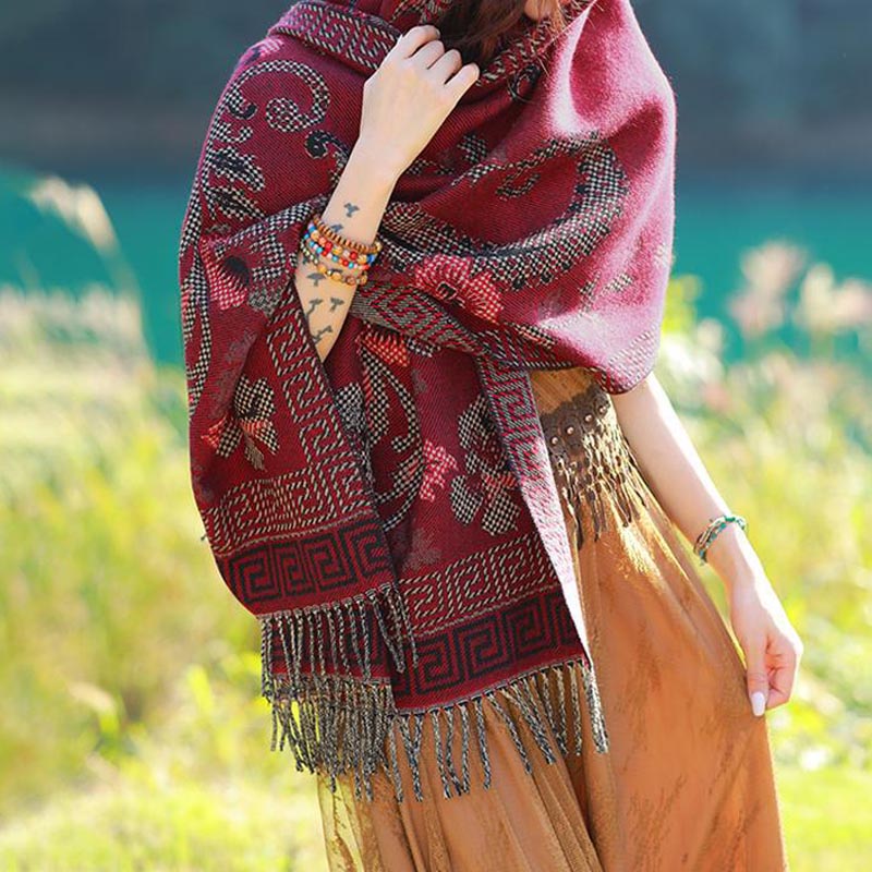 Scialle con Buddha Stones , sciarpa da viaggio avvolgente - image 26