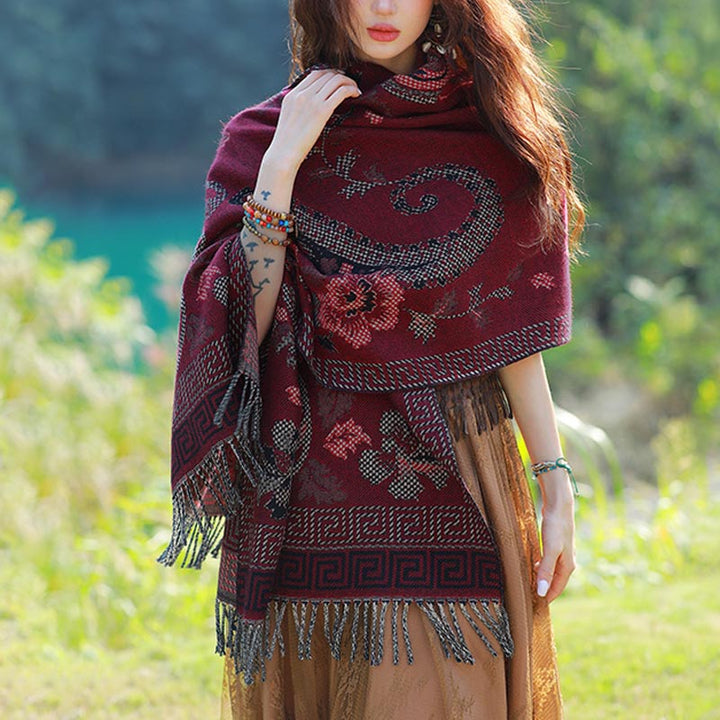 Scialle con Buddha Stones , sciarpa da viaggio avvolgente - image 20