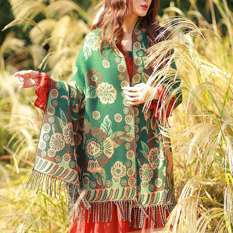 Buddha Stones, motivo tibetano, sciarpa da viaggio avvolgente - image 27