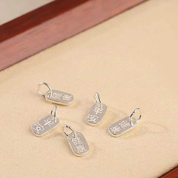 Buddha Stones 925 Sterling Silver Nuvole di Buon Auspicio Pace Fibbia Sano E Sano Bracciale Cavigliera - image 12