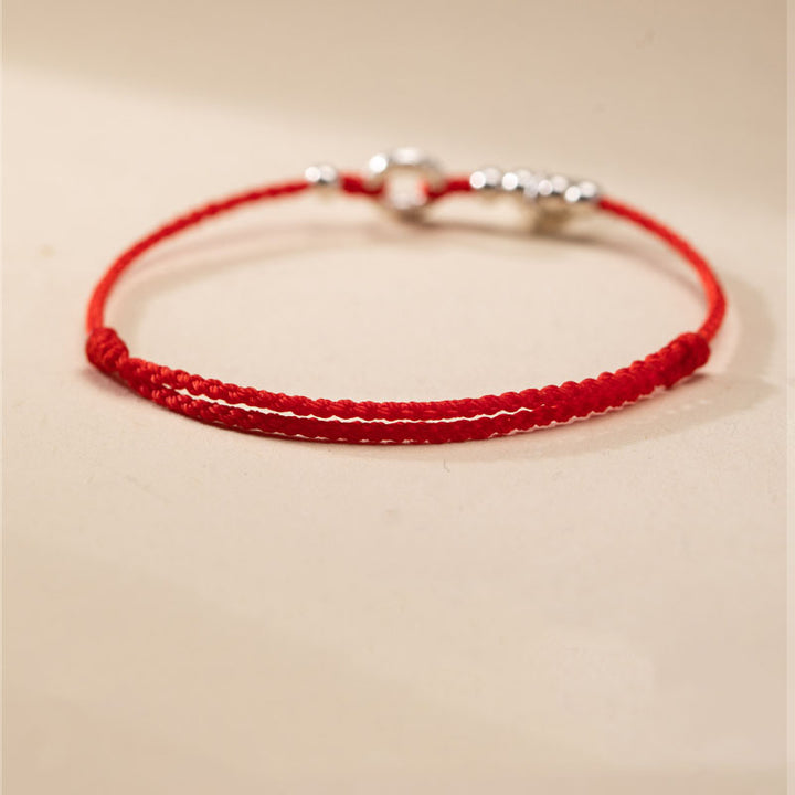 Buddha Stones 925 Sterling Silver Nuvole di Buon Auspicio Pace Fibbia Sano E Sano Bracciale Cavigliera - image 8