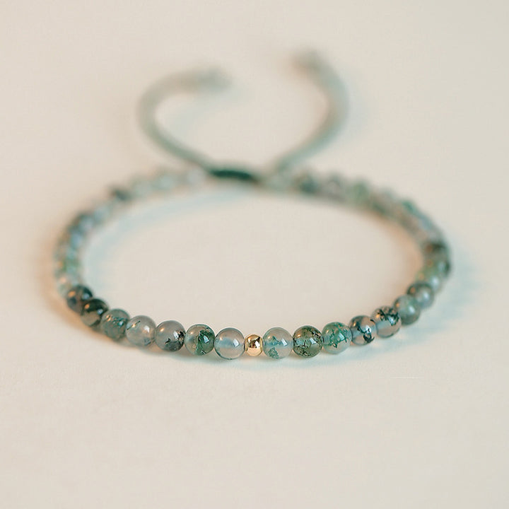 Bracciale Buddha Stones Moss Agate Lucky Balance