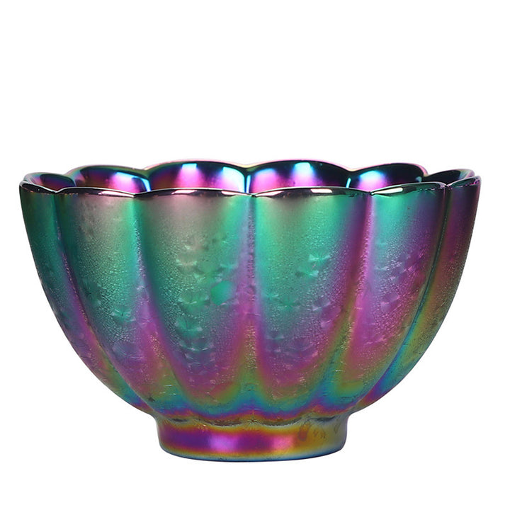 Tazza da tè in ceramica Jianzhan color arcobaleno Buddha Stones Kung Fu Tea Cup Bowl