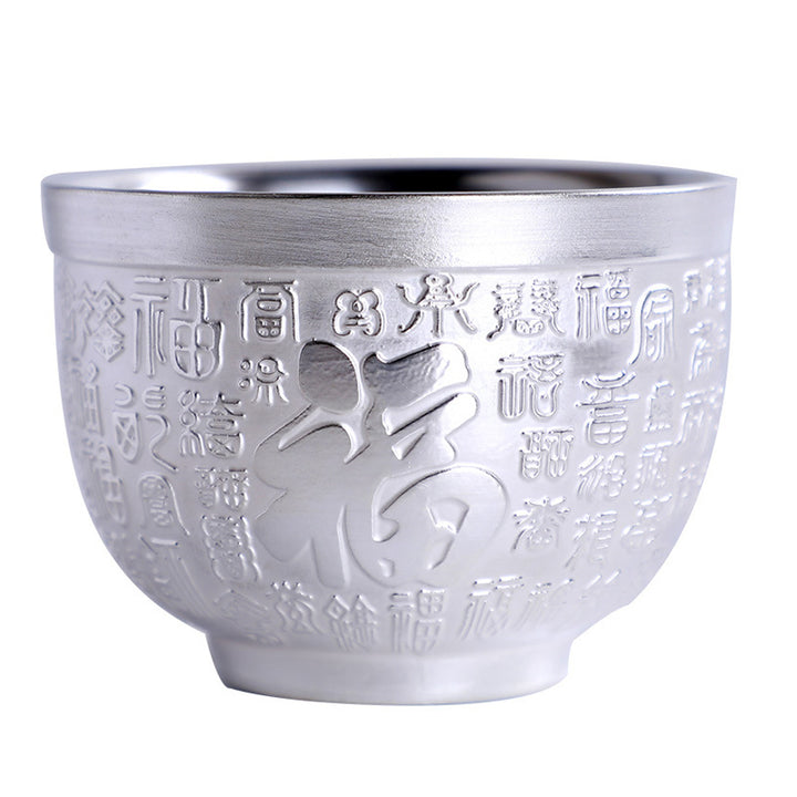 Buddha Stones Fu Character Drago Fenice Cavallo Koi Pesce Tazza da tè in ceramica Tazza da tè Kung Fu