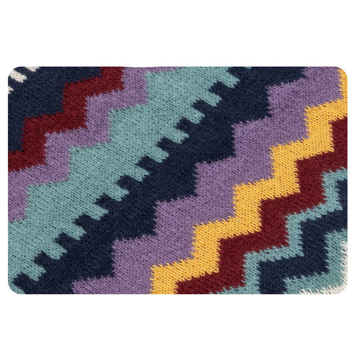 Scialle tibetano Buddha Stones, colorato, a righe, con nappe, avvolgente, invernale, comodo, da viaggio - image 12