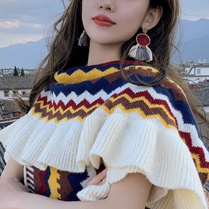 Scialle tibetano Buddha Stones, colorato, a righe, con nappe, avvolgente, invernale, comodo, da viaggio - image 17