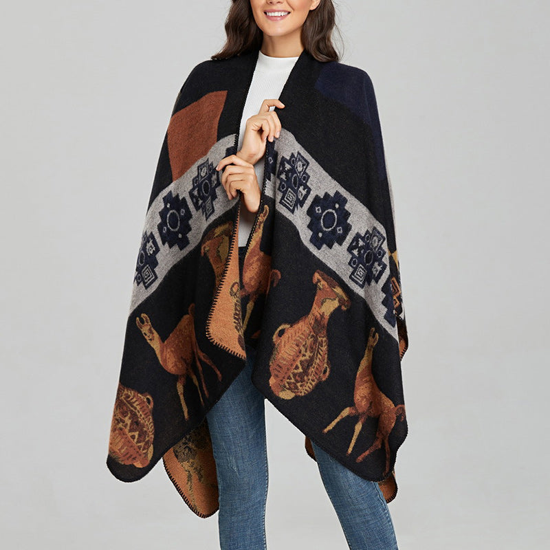 Scialle tibetano Buddha Stones , vaso di cervo, forme geometriche, sciarpa invernale da viaggio accogliente - image 19