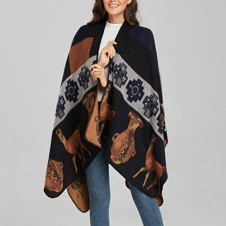 Scialle tibetano Buddha Stones , vaso di cervo, forme geometriche, sciarpa invernale da viaggio accogliente - image 19