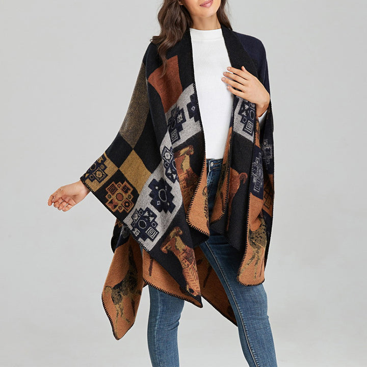 Scialle tibetano Buddha Stones , vaso di cervo, forme geometriche, sciarpa invernale da viaggio accogliente - image 21