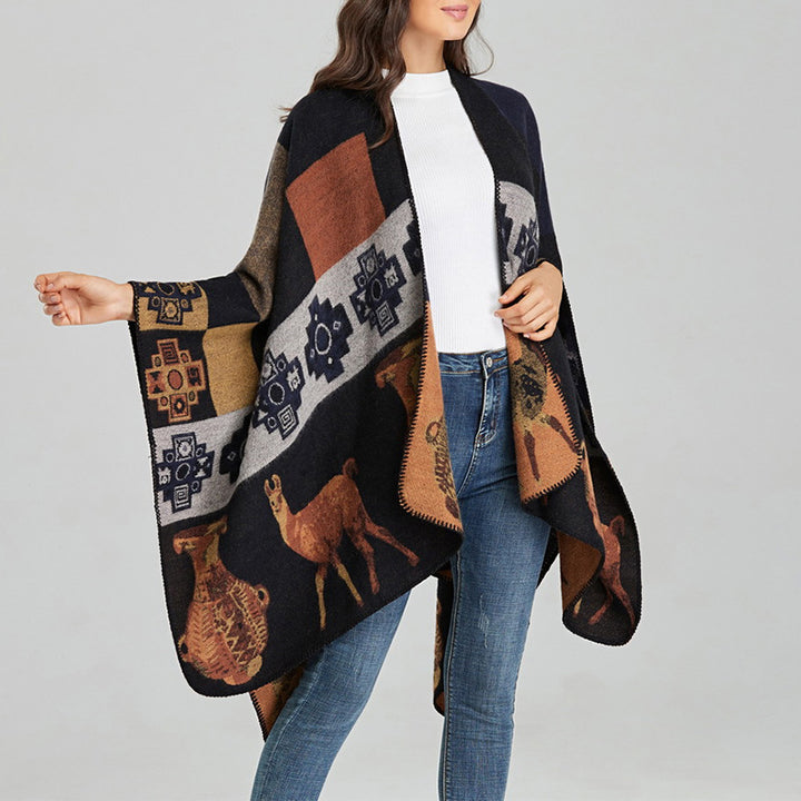 Scialle tibetano Buddha Stones , vaso di cervo, forme geometriche, sciarpa invernale da viaggio accogliente - image 20