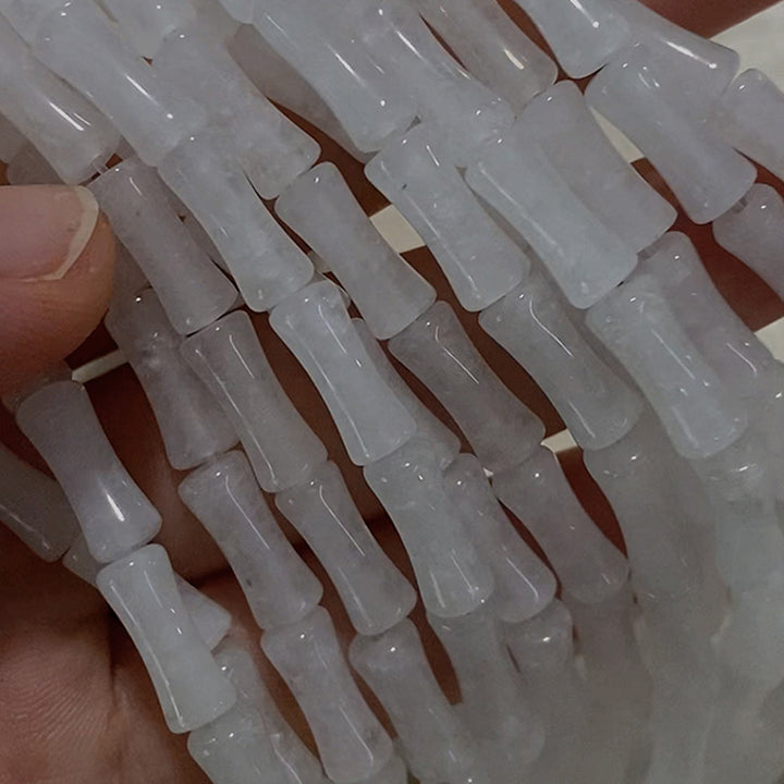 Braccialetto della fortuna con motivo di bambù e peridoto in argento sterling 925 Buddha Stones - image 7