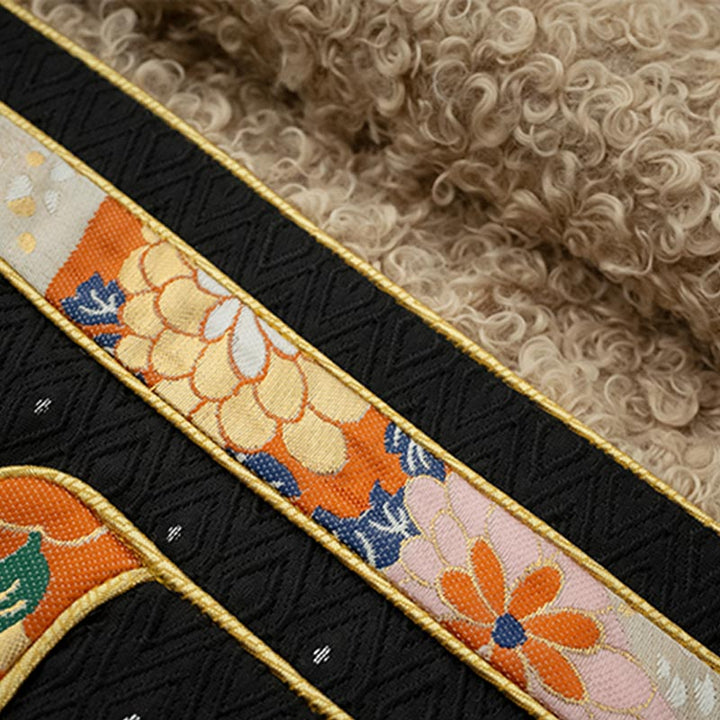 Buddha Stones Abbigliamento tibetano Lhasa Top foderato in pile Abbigliamento invernale da donna - image 3