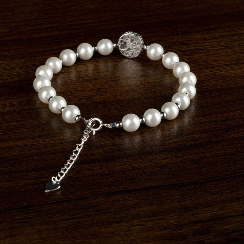 Buddha Stones 925 Sterling Silver Perla Calcedonio Blu Guarigione Catena Bracciale Anello