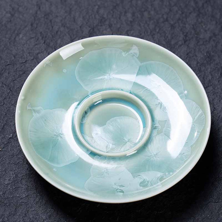 Buddha Stones tradizionale smaltato ceramica Gaiwan Sancai tazza da tè Kung Fu tazza da tè e piattino con coperchio 180ml
